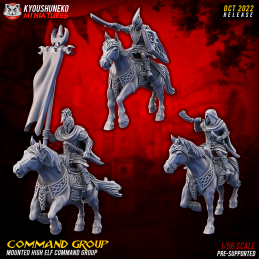 Mounted High Elf Command Group