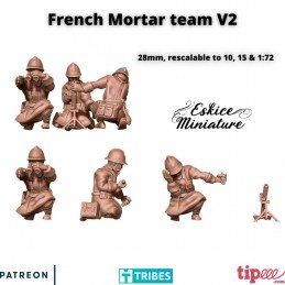 French mortar team