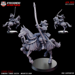 Samurai Tomoe Gozen montado
