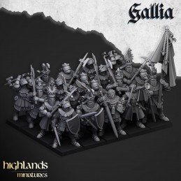 Knights of Gallia on foot...