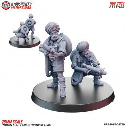 Indian Sikh Flamethrower Team