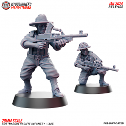 Soldados australianos LMGs...