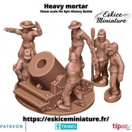 Mortero guerra civil americana