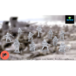 Infantería IJA con mochilas