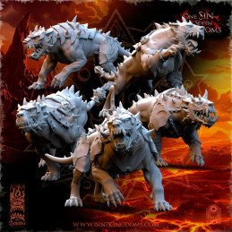 Hellhounds con armadura....