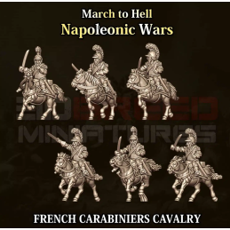 French carabiniers on horse