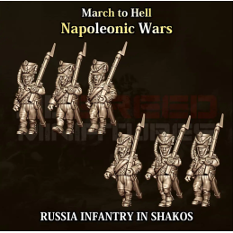 Russian infantry in Shakos