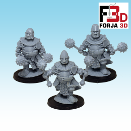 Medieval ogres. Holy cross