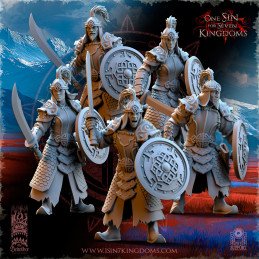 Warriors with sword and...