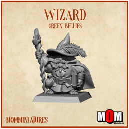 Halfling Wizard (I). Green...