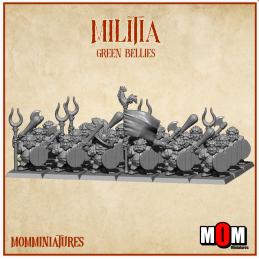 Halfling militias. Green...