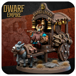 Barrelman cart. Dwarf Empire