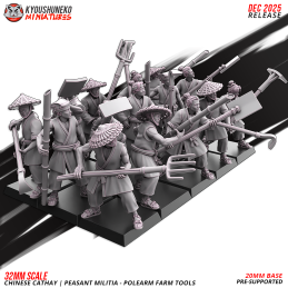 Cathay| Militia with Polearm