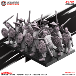 Cathay| Militia with swords...