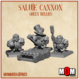 Cañón de salvas. Barrigas...