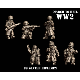 US winter riflemen