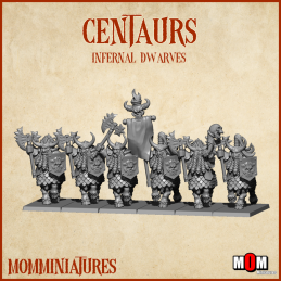 Centaurs. MOM Dark dwarfs
