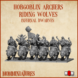 Arqueros hobgoblin montados...