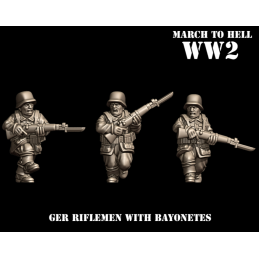 Fusileros alemanes con...