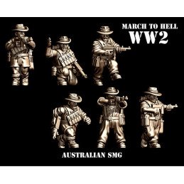 Australianos con subfusil....