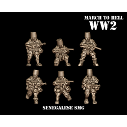 Senegaleses con subfusil