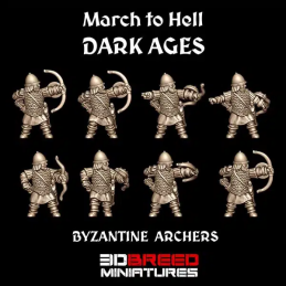 Guerreros con arcos...