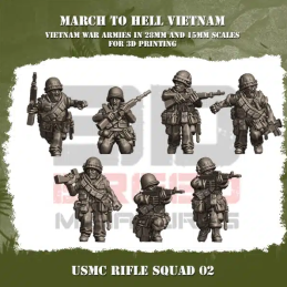 Escuadra de fusileros USMC...