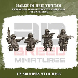 Soldados con M203 del...