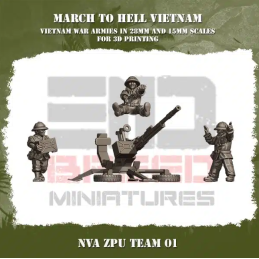 Cañón antiaéreo ZPU-1 NVA