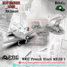 Destroyed French Bloch MB 152