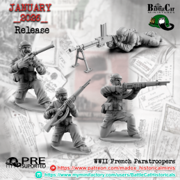 French Paratroopers with SMGs