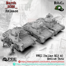 Carro medio italiano M13/40...