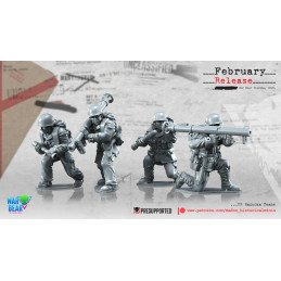 Equipo bazooka del ejército...