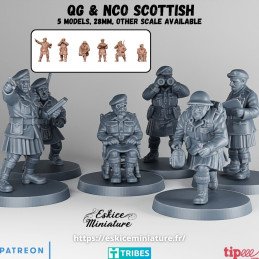HQ y suboficiales escoceses