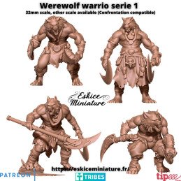 Guerreros hombre lobo serie...