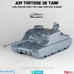 Tanque pesado británico A39...