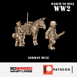 Equipo de mulas alemán