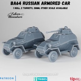 Coche blindado BA-64 soviético