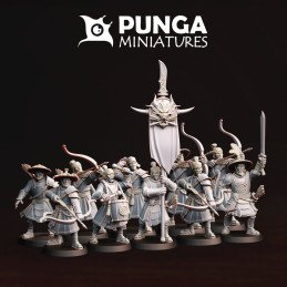 Grupo de mando de arqueros...