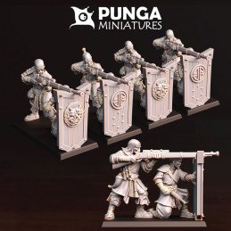 Equipos de cañón de los...