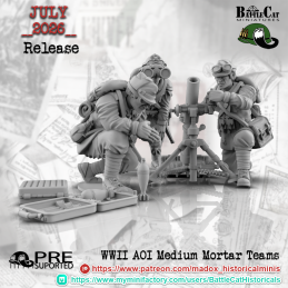 WWII AOI Medium Mortar Team
