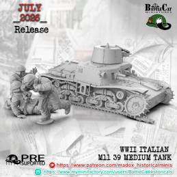 WWII Italian M11/39 Tank Crew