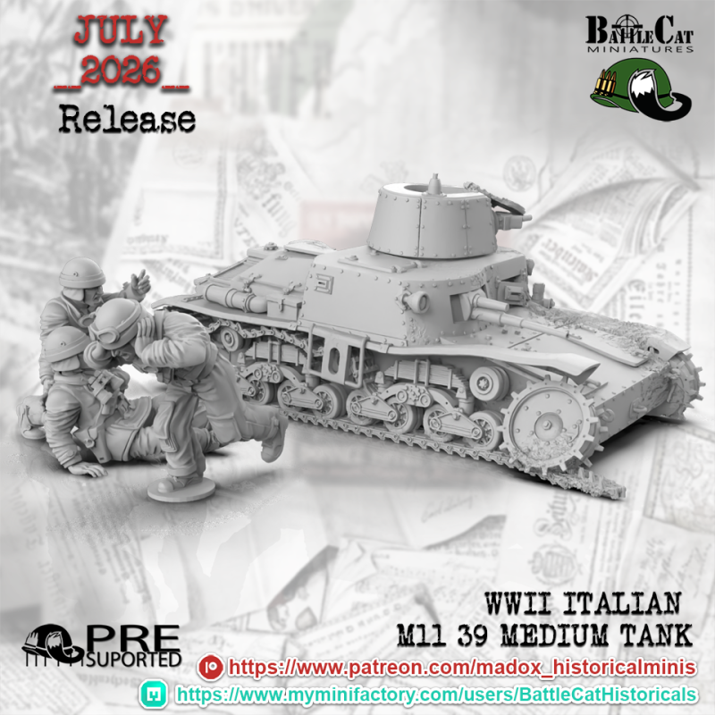 Dotación para tanque M11/39 italiano WWII