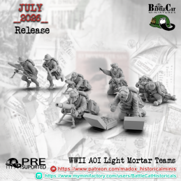 WWII AOI Light Mortar Team