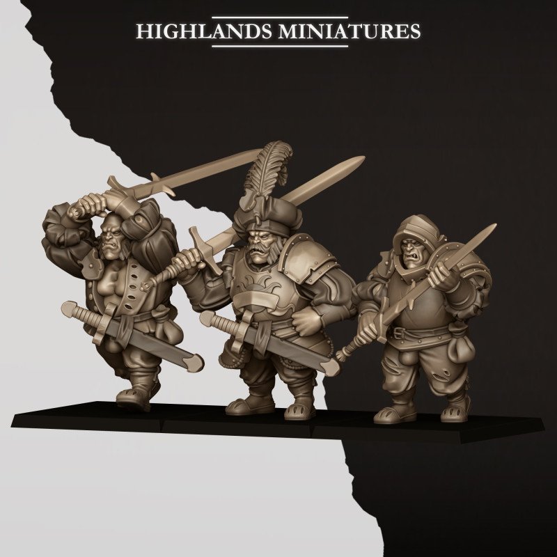 Sunland Ogres with Zweihander. Sunland Empire
