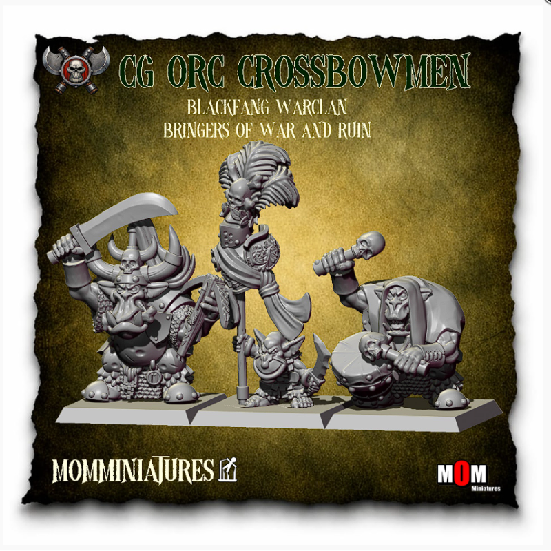 Orc Crossbowmen Command Group. Blackfang Warclan
