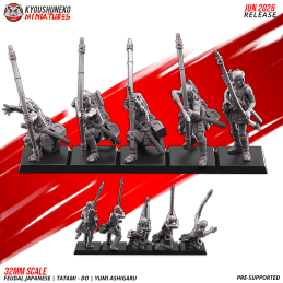 Arqueros Ashigaru Tatami-dō. Nipón