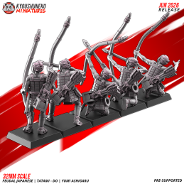 Arqueros Ashigaru Tatami-dō. Nipón