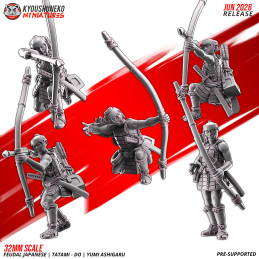 Arqueros Ashigaru Tatami-dō. Nipón