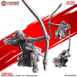 Arqueros Ashigaru Tatami-dō. Nipón